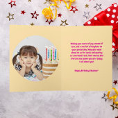 Onder Zee Schattige Zeemeermin Verjaardag Foto Gro Kaart