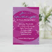Onder Zee Seahorse Bat Bar Mitzvah Party Card Kaart (Staand voorkant)