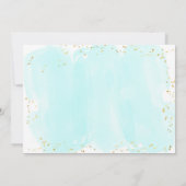 Onder Zee Zeemeermin Kinderen Foto Uitnodiging (Achterkant)