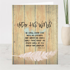 Onder zijn citaat van Wings met Psalms Verse Kaart