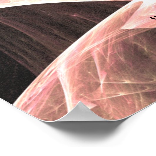 "Onder Zijn prints" Poster (Hoek)