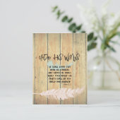 Onder Zijn vleugels Aanmoediging w/Psalmen Bijbelv Briefkaart (Staand voorkant)