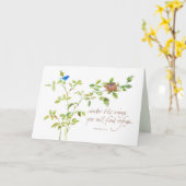 Onder Zijn Vleugels Kaart (Gele Bloem)