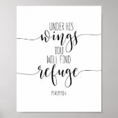 Onder zijn vleugels vind je een schuilplaats, psal poster (Voorkant)