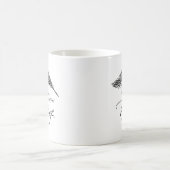 Onder z'n ogen vind je een toevluchtsoord. koffiemok (Center)