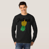 onderaan ananas gewoon subtiele win vragen t-shirt (Voorkant volledig)