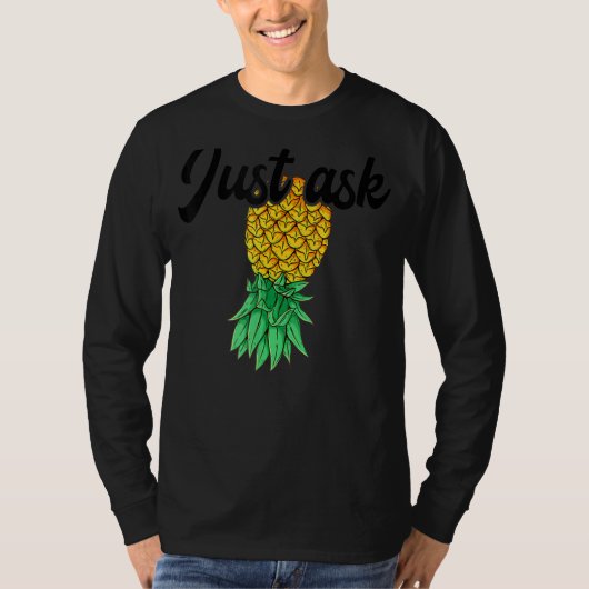 onderaan ananas gewoon subtiele win vragen t-shirt (Voorkant)