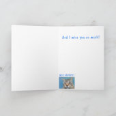 Onderaan Cat Miss U Kaart (Binnen)