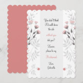 Onderaan de Isle Bridesmaid Request Card Kaart (Voorkant / Achterkant)
