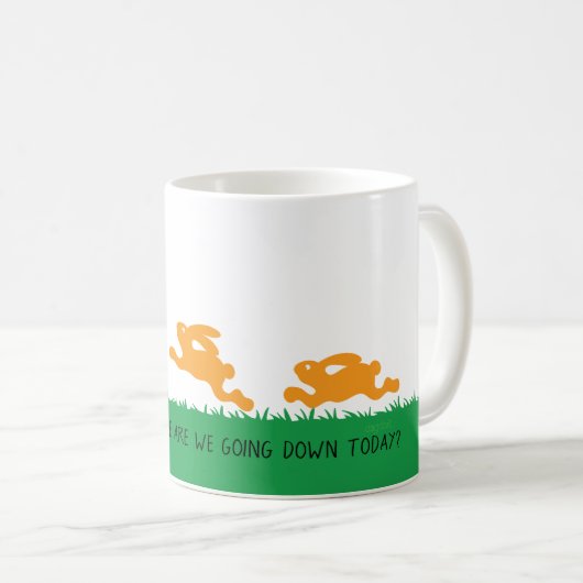 Onderaan de konijnengat Mok (Voorkant rechts)