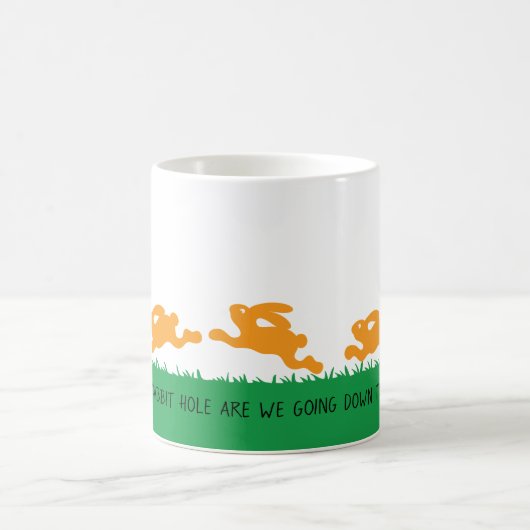 Onderaan de konijnengat Mok (Center)