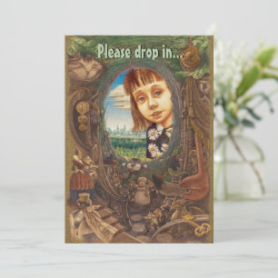 Onderaan de konijnenhol-uitnodiging