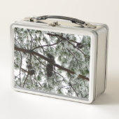 Onderaan de sneeuwbedekte pijnboom Winter Foto (Voorkant)