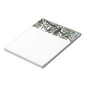 Onderaan de sneeuwbedekte pijnboom Winter Foto Notitieblok (Linkerzijde)