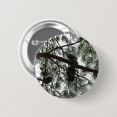 Onderaan de sneeuwbedekte pijnboom Winter Foto Ronde Button 5,7 Cm (Voorkant /achterkant)