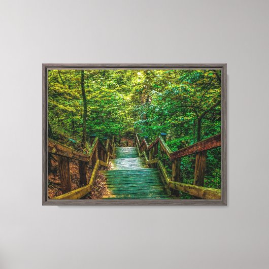Onderaan de Stappen Canvas Afdruk (Voorkant)