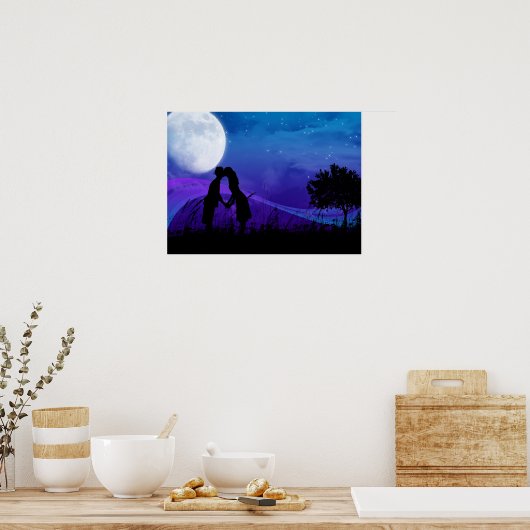 Onderaan de sterren - Romantisch paar Poster (Keuken)