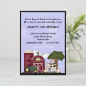 Onderaan de uitnodiging tot het Boerderij (Staand voorkant)