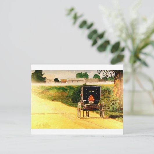 Onderaan de Weg Briefkaart (Staand voorkant)