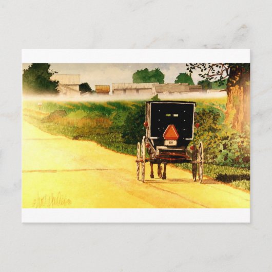 Onderaan de Weg Briefkaart (Voorkant)