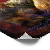 Onderaan een Blue Moon Art Poster/Afdruk Poster (Hoek)