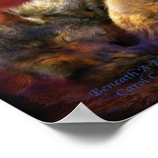 Onderaan een Blue Moon Art Poster/Afdruk Poster (Hoek)