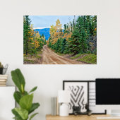Onderaan een Dirt Road Horizontale Poster (Thuiskantoor)