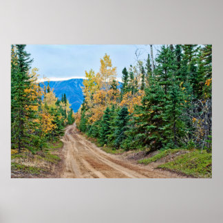 Onderaan een Dirt Road Horizontale Poster