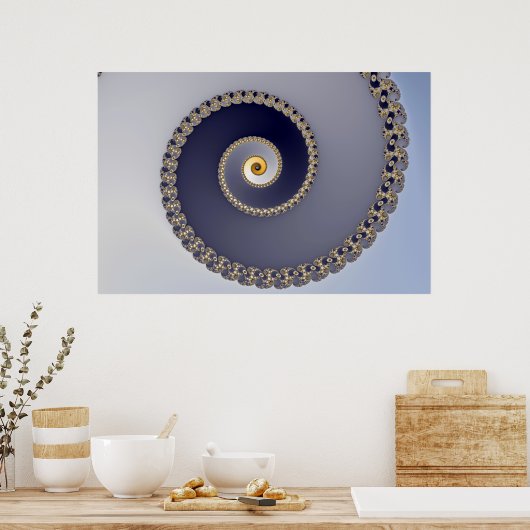 Onderaan - Fractal Poster (Keuken)