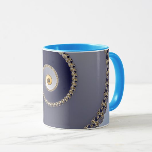 Onderaan - Fractale Mok (Voorkant rechts)