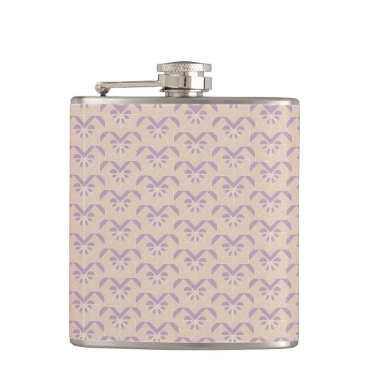 Onderaan het lavenderpatroon heupfles (Voorkant)