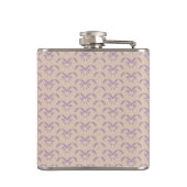 Onderaan het lavenderpatroon heupfles (Achterkant)
