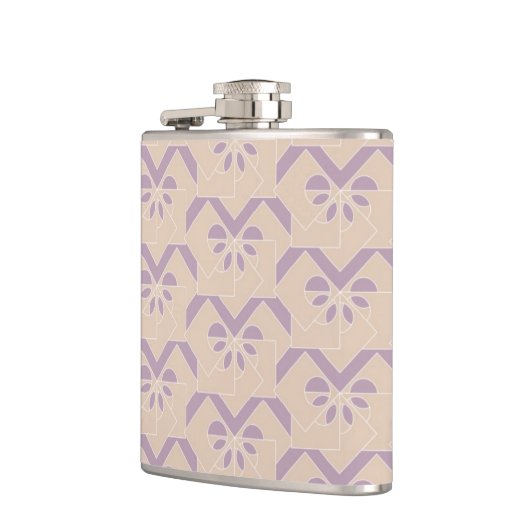 Onderaan het lavenderpatroon heupfles (Links)