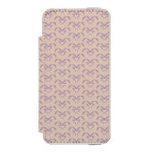 Onderaan het lavenderpatroon incipio iPhone portemonnee hoesje (Voorkant Agenda)