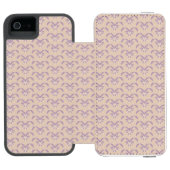 Onderaan het lavenderpatroon incipio iPhone portemonnee hoesje (Agenda Open)