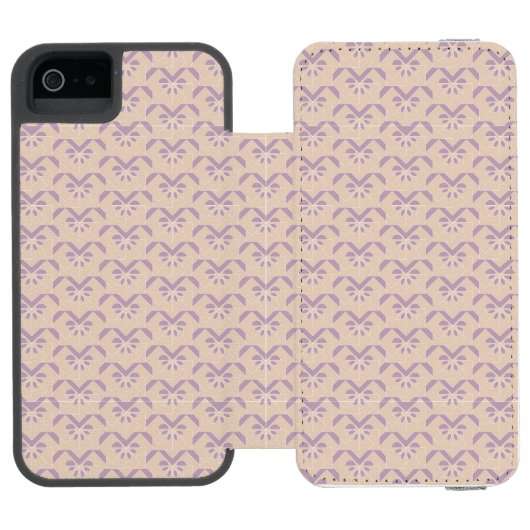 Onderaan het lavenderpatroon incipio iPhone portemonnee hoesje (Agenda Open)