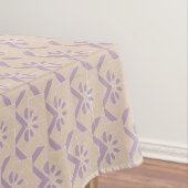 Onderaan het lavenderpatroon tafelkleed (Voorbeeld)