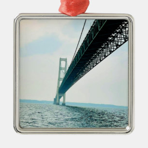 Onderaan het Mackinac Bridge-keramisch Ornament