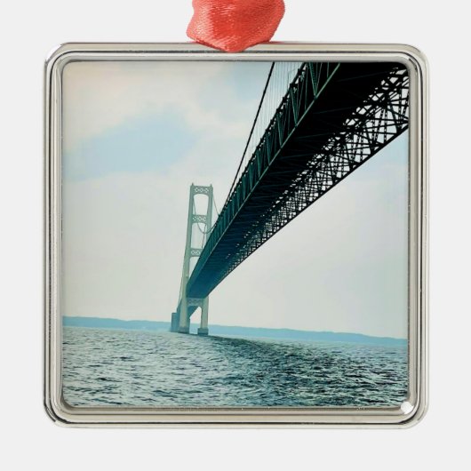Onderaan het Mackinac Bridge-keramisch Ornament (Voorkant)