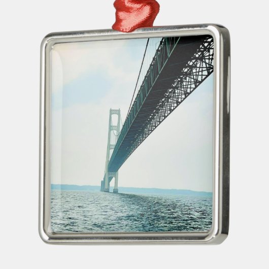 Onderaan het Mackinac Bridge-keramisch Ornament (Links)