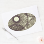 onderaan in duisternis ovale sticker (Envelop)