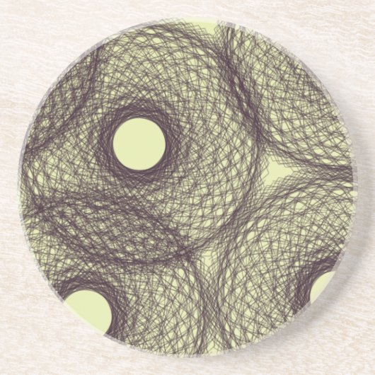 onderaan in duisternis zandsteen onderzetter (Voorkant)