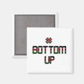 Onderaan Kenia Peace Love and Unity Magneet (Voorkant / Achterkant)