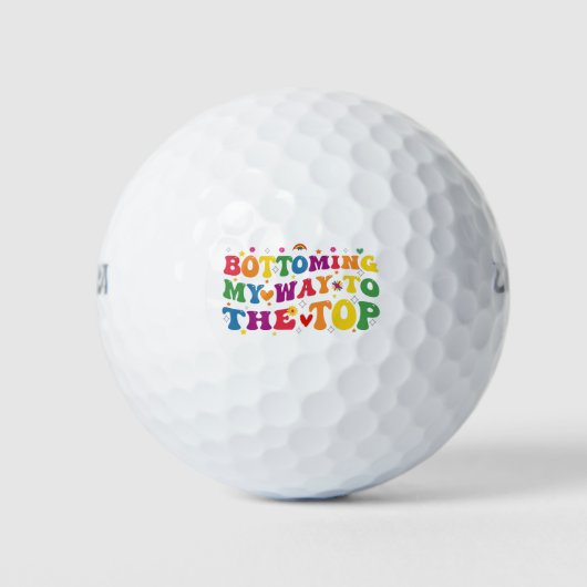 Onderaan mijn weg naar de Top Gay Pride Maand Golfballen (Voorkant)