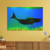 Onderaan onder het Digitale Schilderen op Canvas (Insitu (Woonkamer))