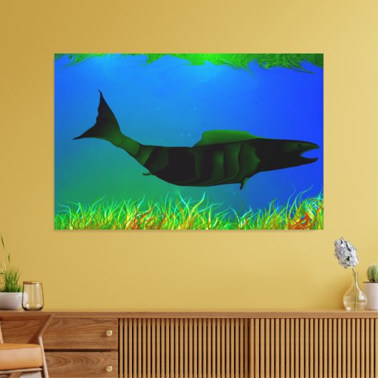 Onderaan onder het Digitale Schilderen op Canvas (Insitu (Woonkamer))