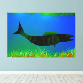 Onderaan onder het Digitale Schilderen op Canvas (Insitu (Houten vloer))