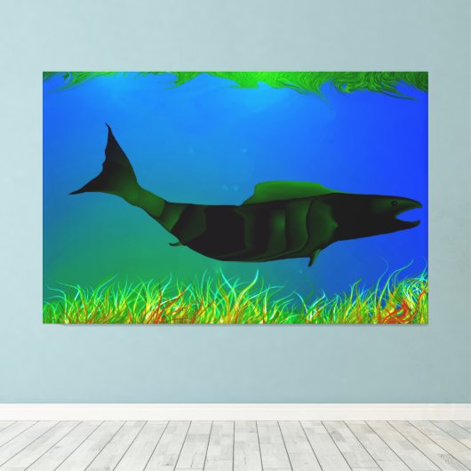 Onderaan onder het Digitale Schilderen op Canvas (Insitu (Houten vloer))