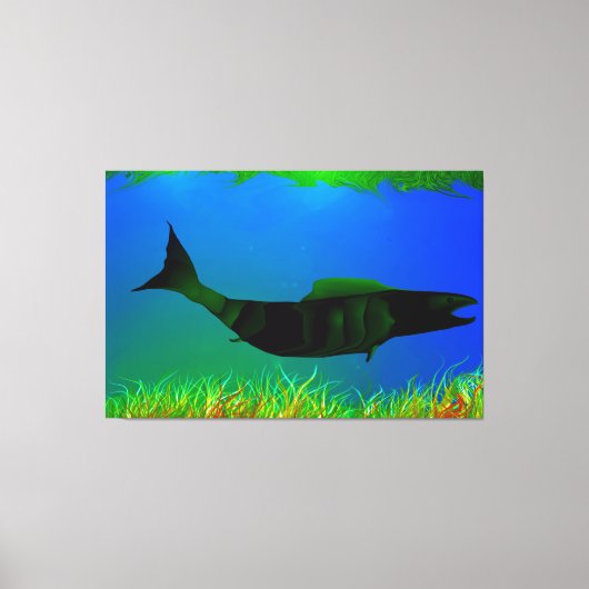 Onderaan onder het Digitale Schilderen op Canvas Afdruk (Voorkant)