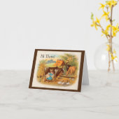 Onderaan op de Boerderij Note Card Kaart (Gele Bloem)